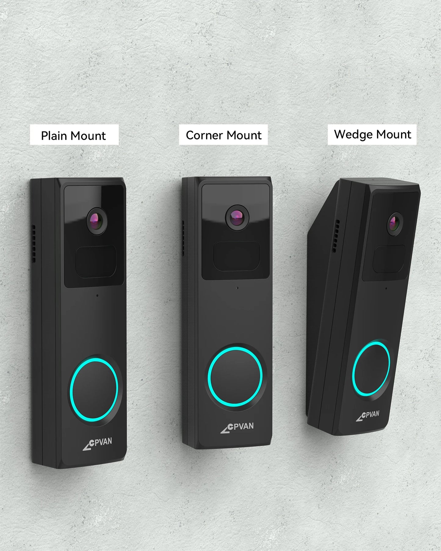 CPVAN Wireless 2.4G Wi-Fi Video Doorbell with 1080P HD Camera with