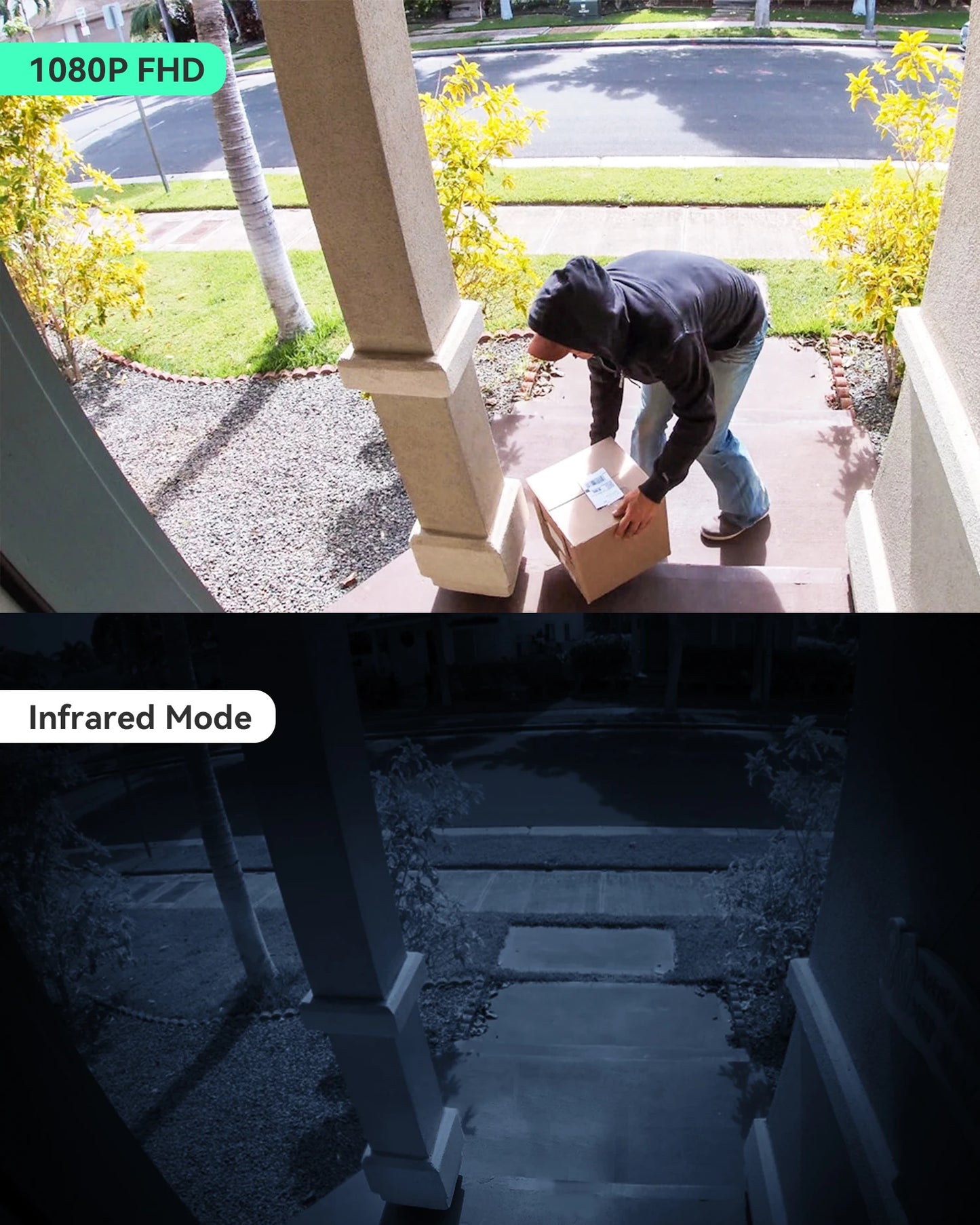 CPVAN Wireless 2.4G Wi-Fi Video Doorbell with 1080P HD Camera with