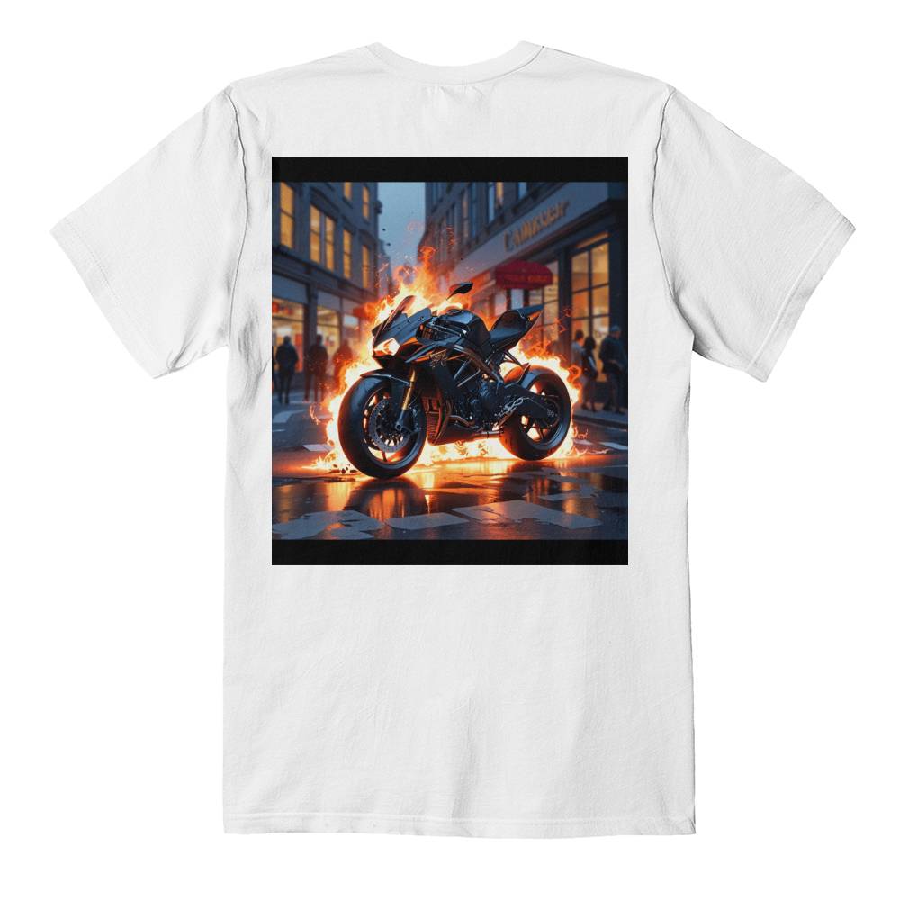 Super Bike on Fire Tee
