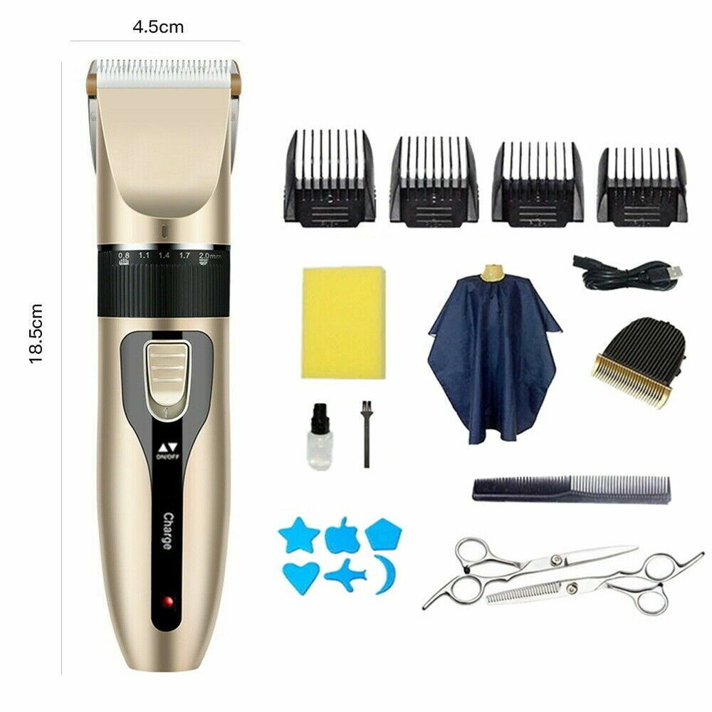 Pet Hair Electric Clippers Trimmer Cat Dog Grooming Shaver Kit Cordless