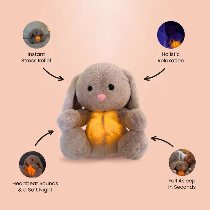Breathing Rabbit Soothing Sensory Bunny Toy - Relieves Anxiety for New-born babies