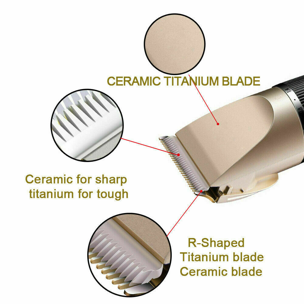Pet Hair Electric Clippers Trimmer Cat Dog Grooming Shaver Kit Cordless