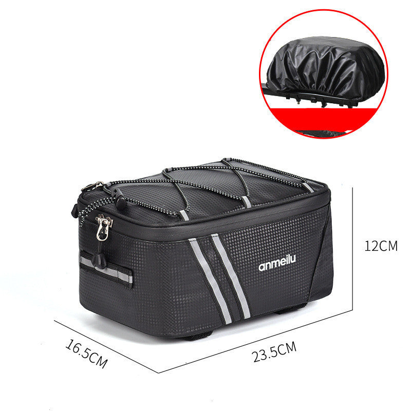 Mini Electric Bike Waterproof Tail Bag – Folding Piggy Bag for Mountain Bikes