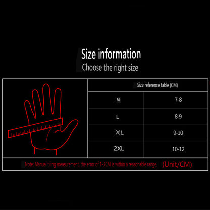 Motorcycle Leather Cycling Gloves for Men and Women with Carbon Protection