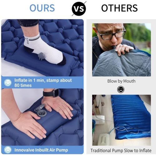 Self-Inflating Outdoor Camping Mattress - Air Bed for Hiking & Camping