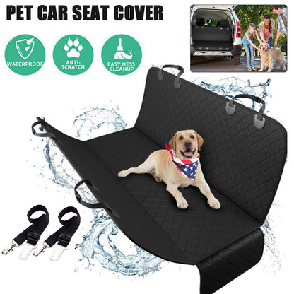 Waterproof Pet Dog Hammock & Rear Seat Protector for Cars