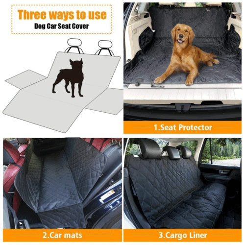 Waterproof Pet Dog Hammock & Rear Seat Protector for Cars