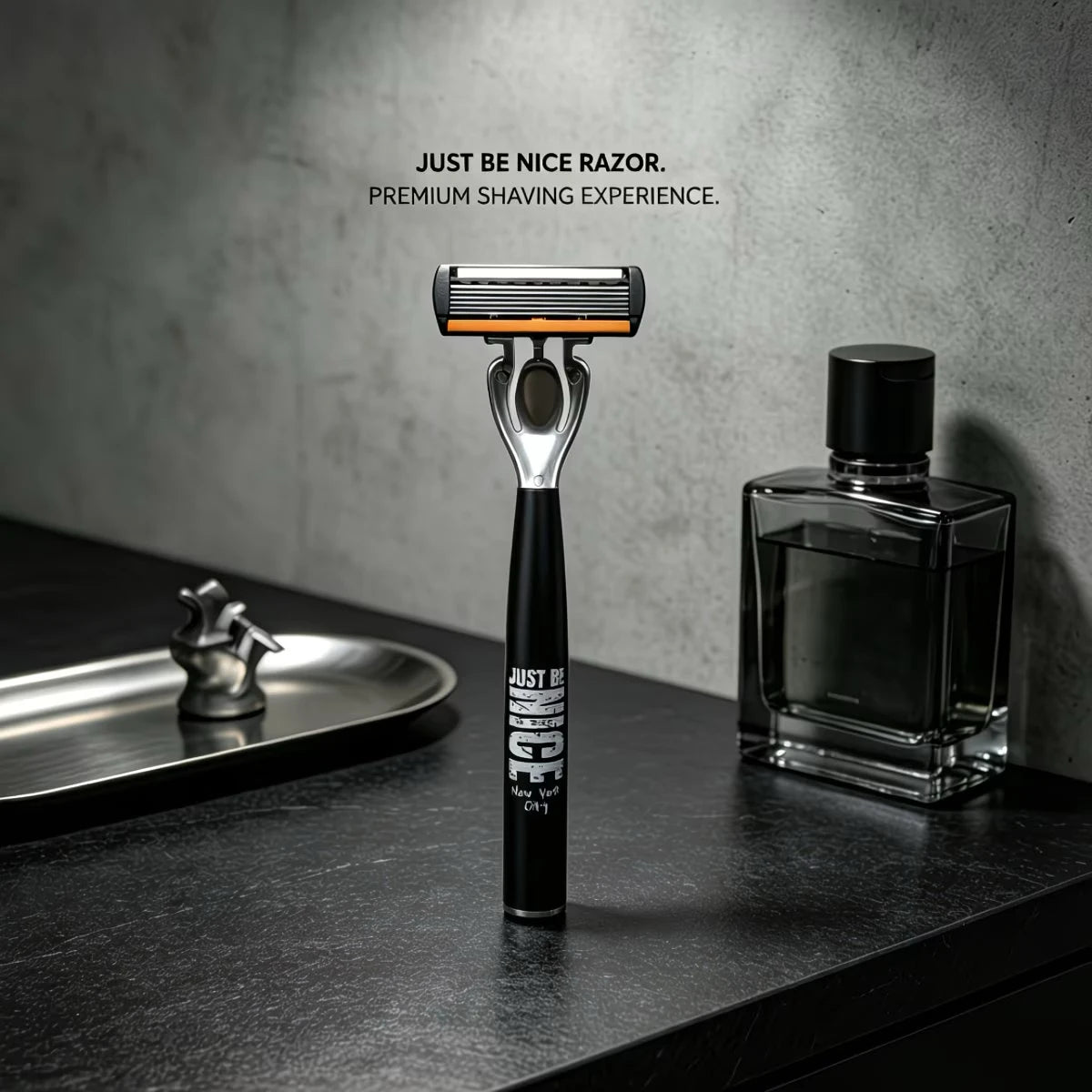 6-Blade Men's Manual Razor Set Stainless Steel Face & Body Shaver