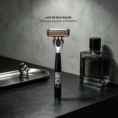6-Blade Men's Manual Razor Set Stainless Steel Face & Body Shaver