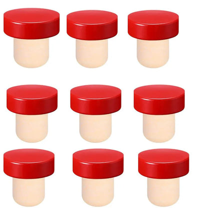 10-Pack Reusable T-Shaped Cork Bottle Stoppers | Wine & Bottle Seals