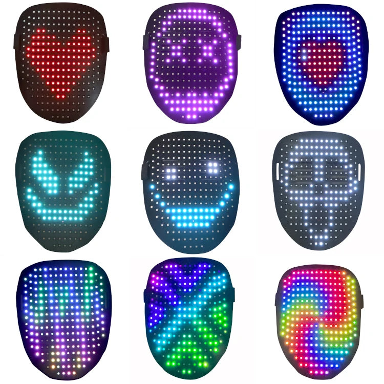 Multicolour Full Face LED Glow Mask