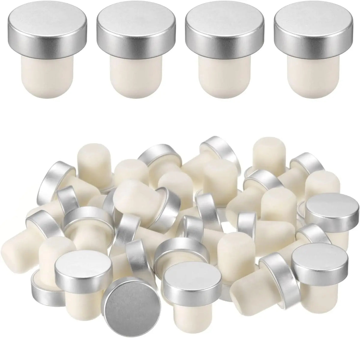 10-Pack Reusable T-Shaped Cork Bottle Stoppers | Wine & Bottle Seals