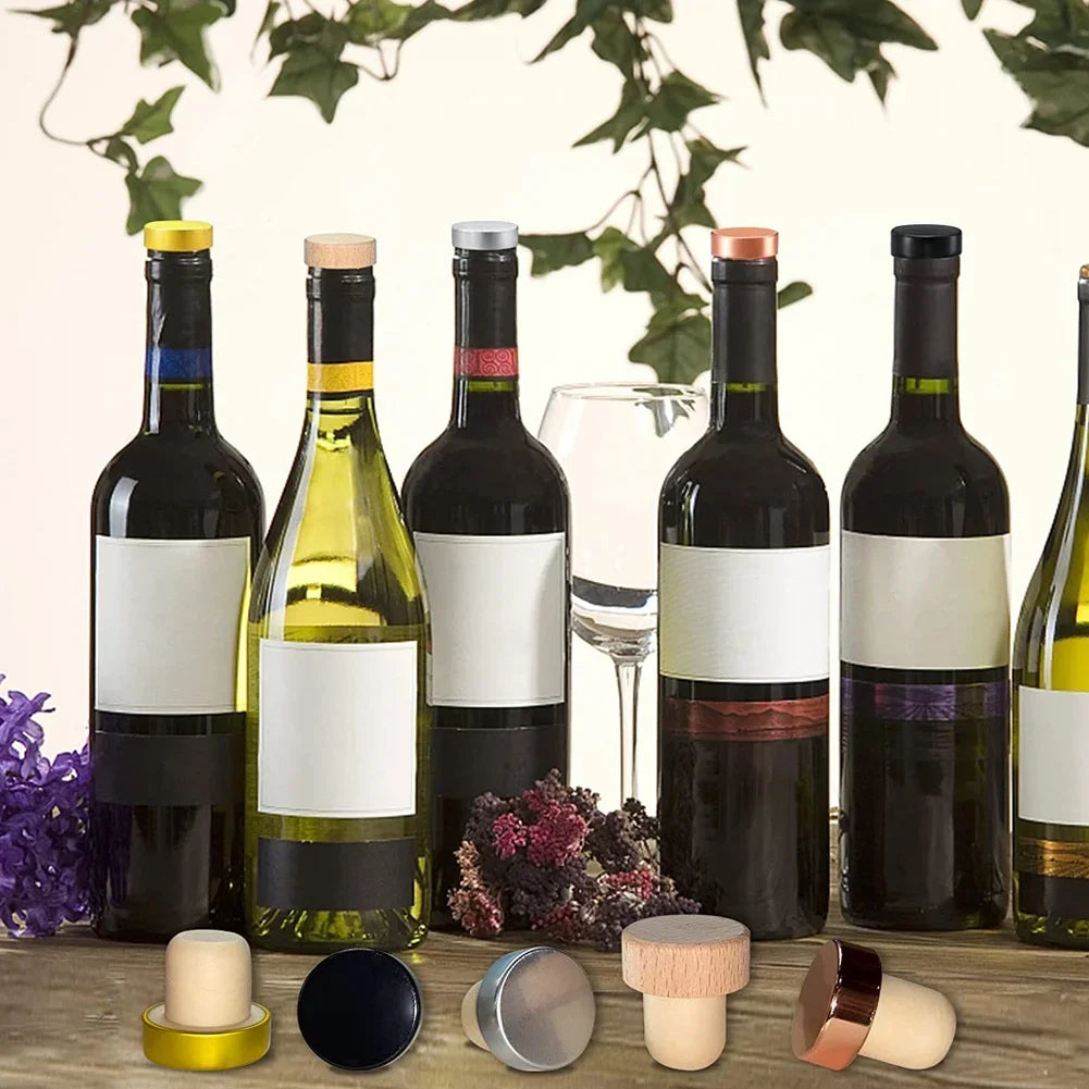 10-Pack Reusable T-Shaped Cork Bottle Stoppers | Wine & Bottle Seals