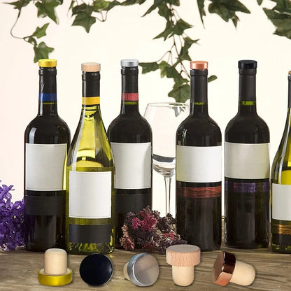 10-Pack Reusable T-Shaped Cork Bottle Stoppers | Wine & Bottle Seals
