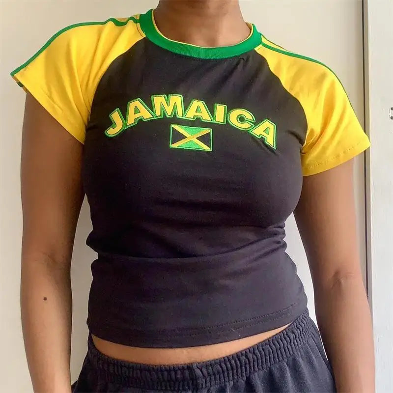 Jamaica 2K Fashion Summer Women Tops T-Shirt