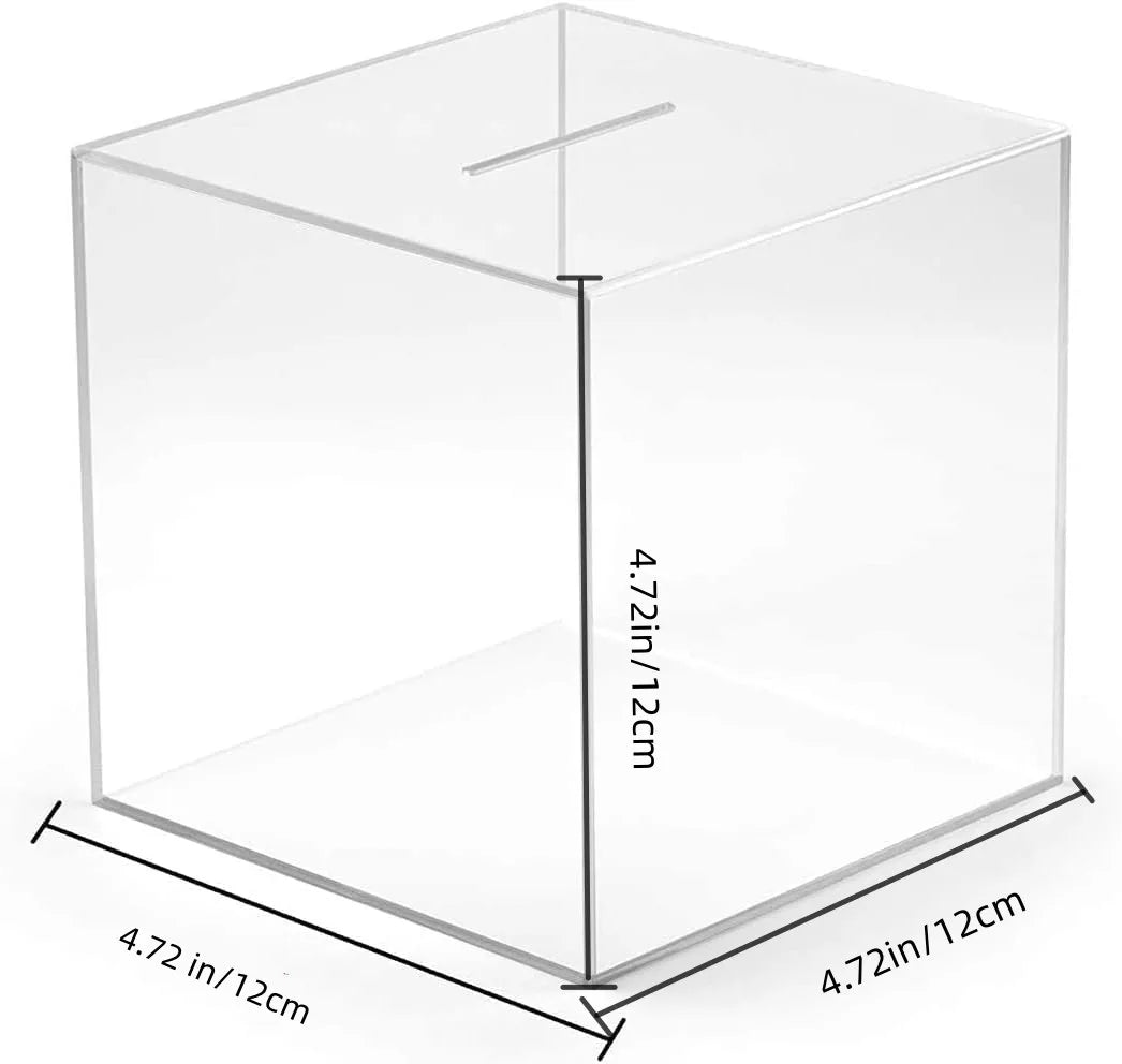 Clear Acrylic Break-to-Open Money Saving Bank | Adult Savings Box