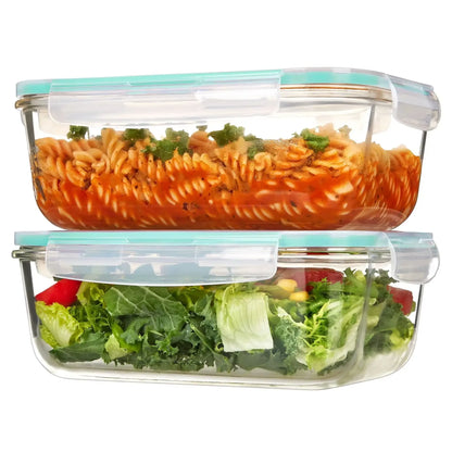 Borosilicate Glass Lunch Box | Leak-Resistant Meal Prep & Food Storage Container