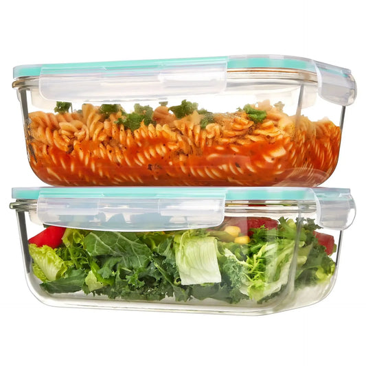 Borosilicate Glass Lunch Box | Leak-Resistant Meal Prep & Food Storage Container