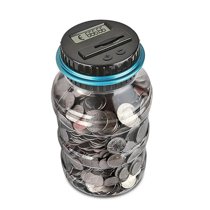 Digital Coin Counting Money Box - Electronic LCD Savings Jar for Kids & Adults