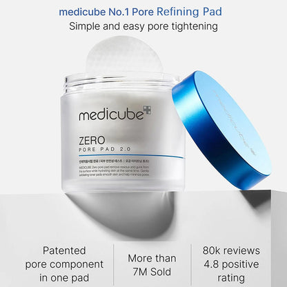 Medicube Zero Pore Pad 2.0 | Exfoliating AHA BHA PHA Toner Pads