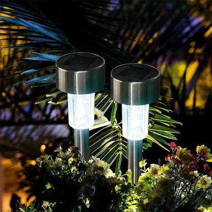 Solar Powered Outdoor Garden Lights Landscape Path Lamps for Lawn Patio Decoration