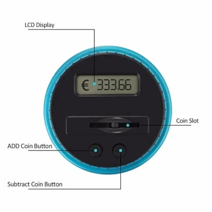 Digital Coin Counting Money Box - Electronic LCD Savings Jar for Kids & Adults