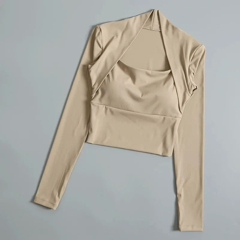 Women's Seamless Quick-Dry Yoga Shirt | Long-Sleeve Breathable Activewear