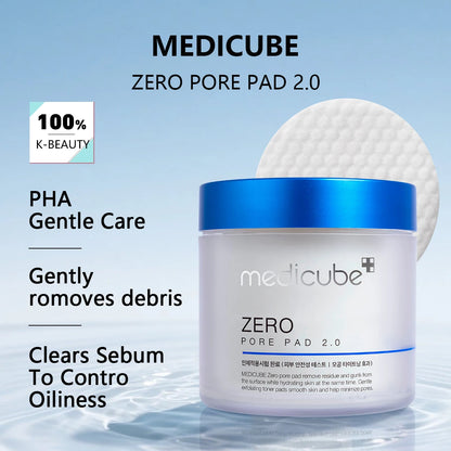 Medicube Zero Pore Pad 2.0 | Exfoliating AHA BHA PHA Toner Pads