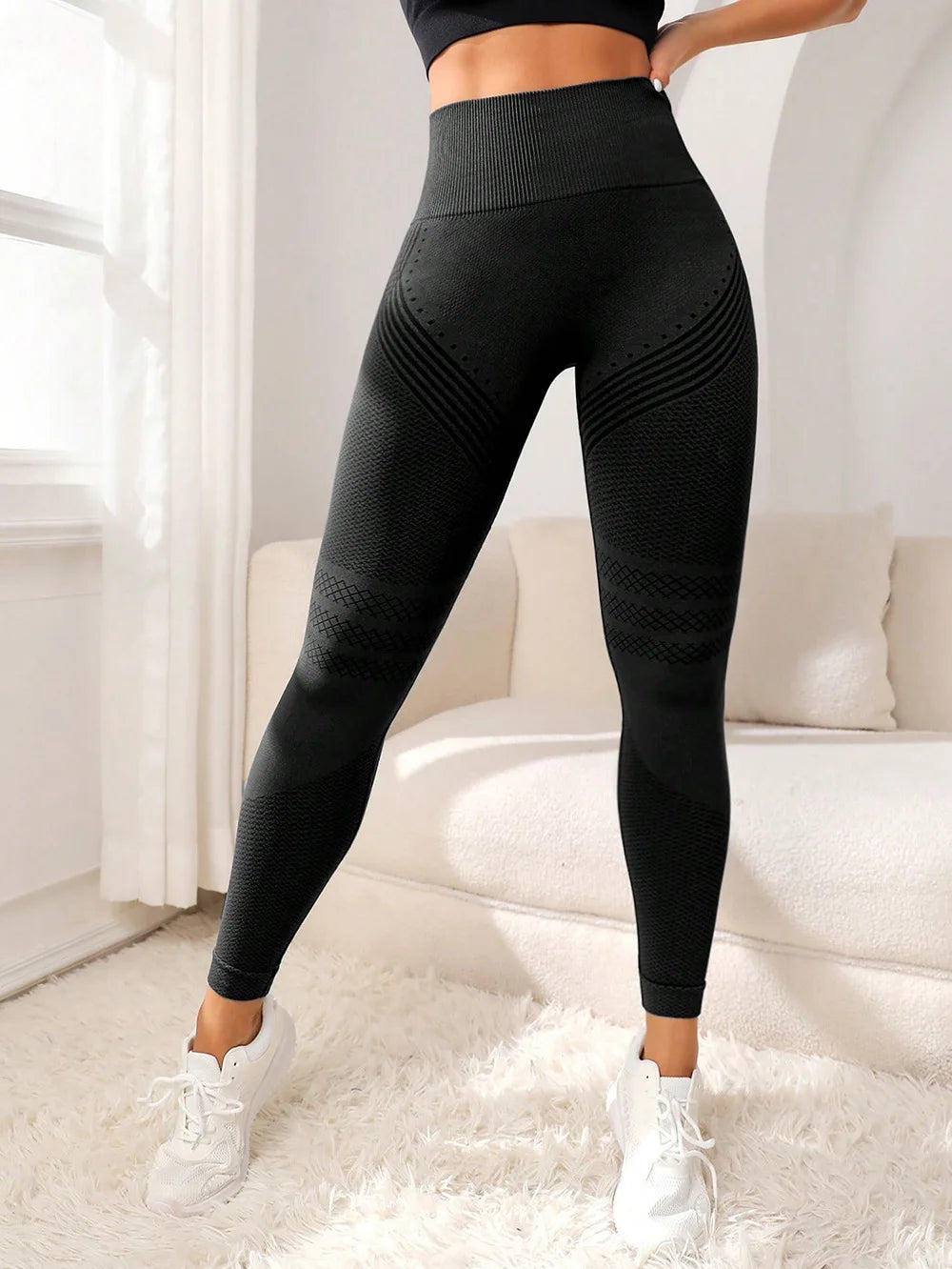 Women's Seamless High-Waisted Yoga Leggings | Sculpting 4-Way Stretch Activewear
