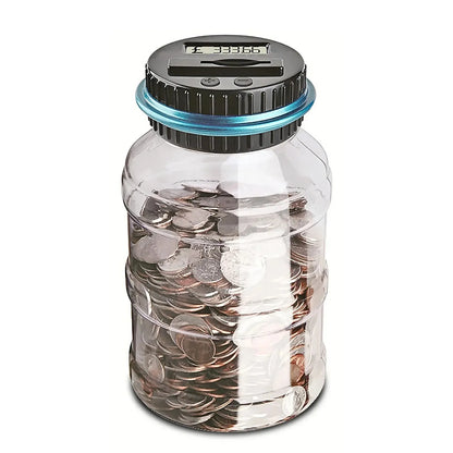 Digital Coin Counting Money Box - Electronic LCD Savings Jar for Kids & Adults