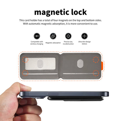 Magnetic iPhone Card Holder & Stand | RFID Blocking | iPhone 14–17 Pro Max