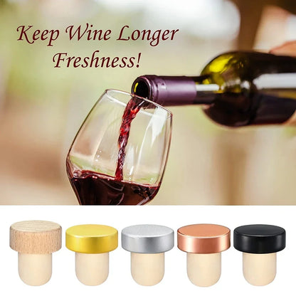 10-Pack Reusable T-Shaped Cork Bottle Stoppers | Wine & Bottle Seals