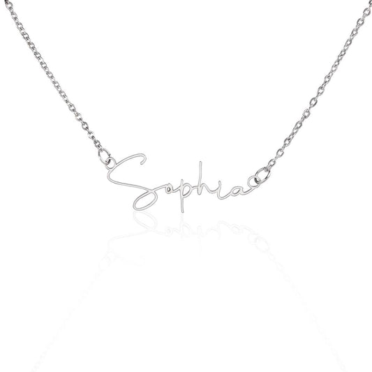 Personalised Elegance: The Signature Style Name Necklace