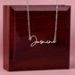 Personalised Elegance: The Signature Style Name Necklace