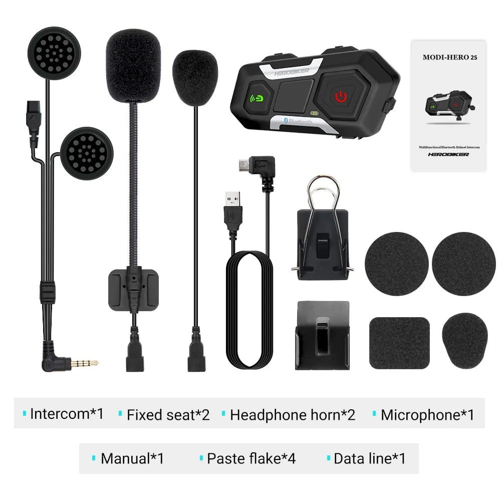 Motorcycle Intercom Helmet Headset