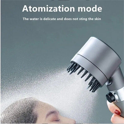 High Pressure Shower Head with 3 Modes: Water-Saving Massage for Body and Scalp