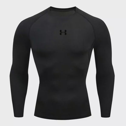 Men's Long Sleeve Compression T-Shirt - Athletic Gym Running Top, Fitness Sweatshirt, Sport Tee, Jogging Tracksuit